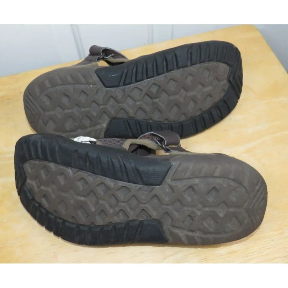 Crocs Swiftwater Mesh Deck Sandals Mens Size 10 Brown Fisherman Water Shoes
